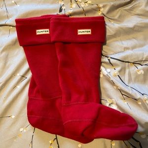 Red Hunter Fleece Socks